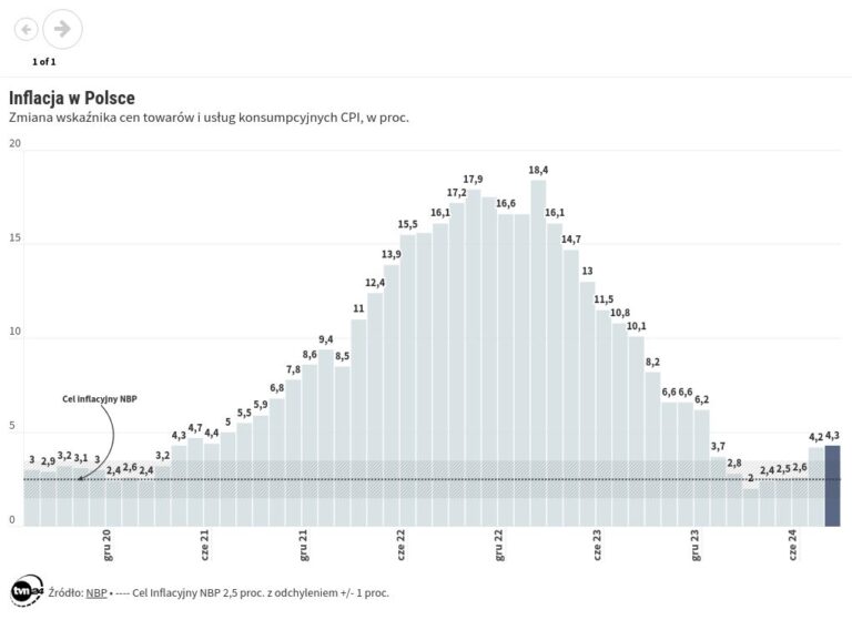 Inflacja w Polsce – sierpień 2024. Dane GUS