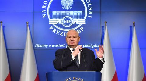 Glapiński nie powinien ponosić odpowiedzialności o charakterze politycznym. Oświadczenie NBP