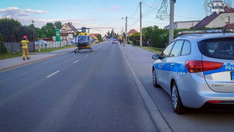 Ucieczka przed policją zakończyła się wypadkiem. Lądował śmigłowiec LPR Ucieczka przed policją zakończyła się wypadkiem. Lądował śmigłowiec LPR
