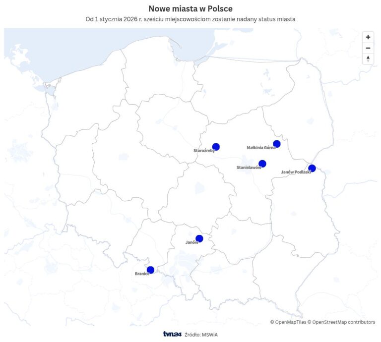 New cities on the map of Poland 2026