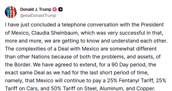 Trump rozmawiał z prezydentem Meksyku. „Zgodziliśmy się na przedłużenie umowy”. 5f341c1adee45071297fc160819a5f67, Biznes Fakty