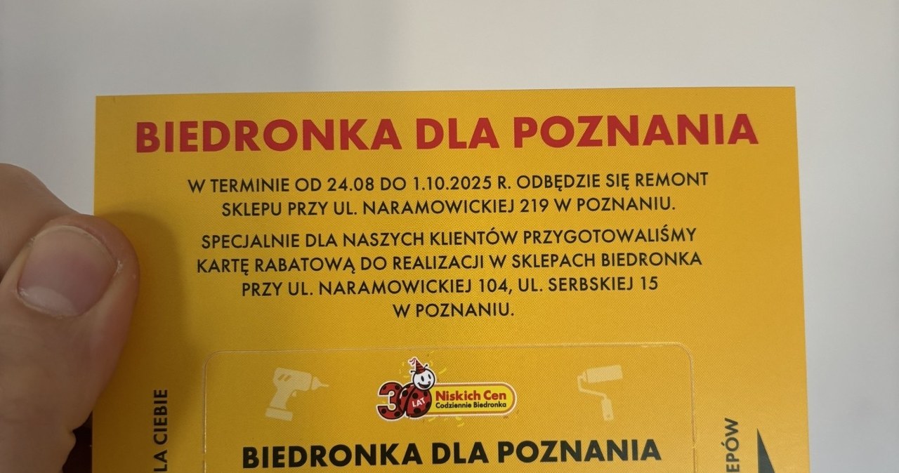 30% zniżki na zakupy do 1 października. Do zakupów w Biedronce wystarczy karta. A3849a6f1d302a91ccfb5aacd1256bb0, Biznes Fakty