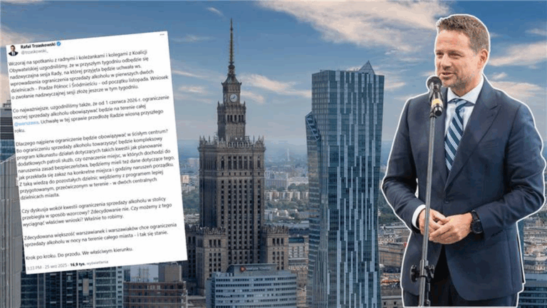 Zawrót w sprawie zakazu nocnego w Warszawie. Trzaskowski ogłasza przyspieszenie