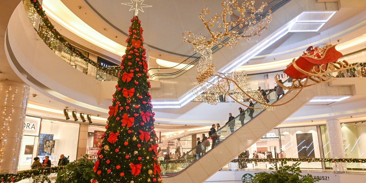 Tuż przed świętami wiele galerii i park&oacute;w handlowych pęka w szwach