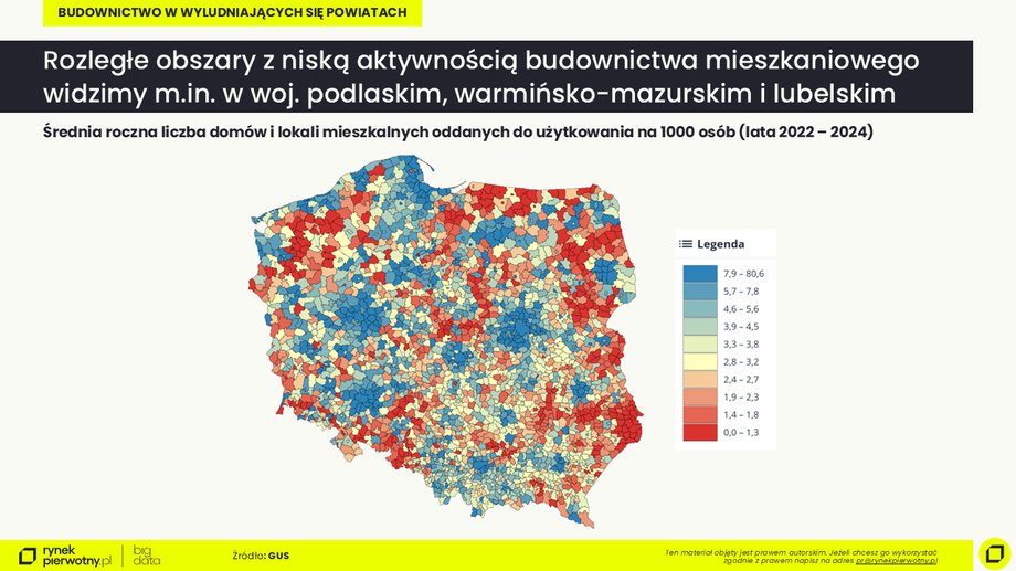 Mapa inwestycji w powiatach