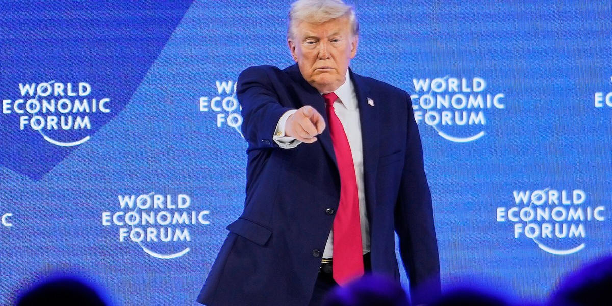 Donald Trump w Davos