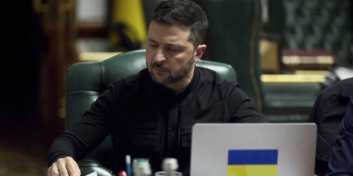 Prezydent Ukrainy Wołodymyr Zełenski