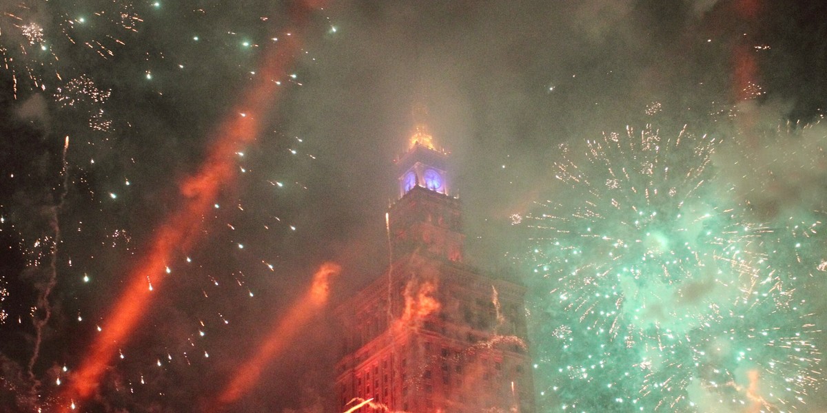 Fajerwerki nad Warszawą