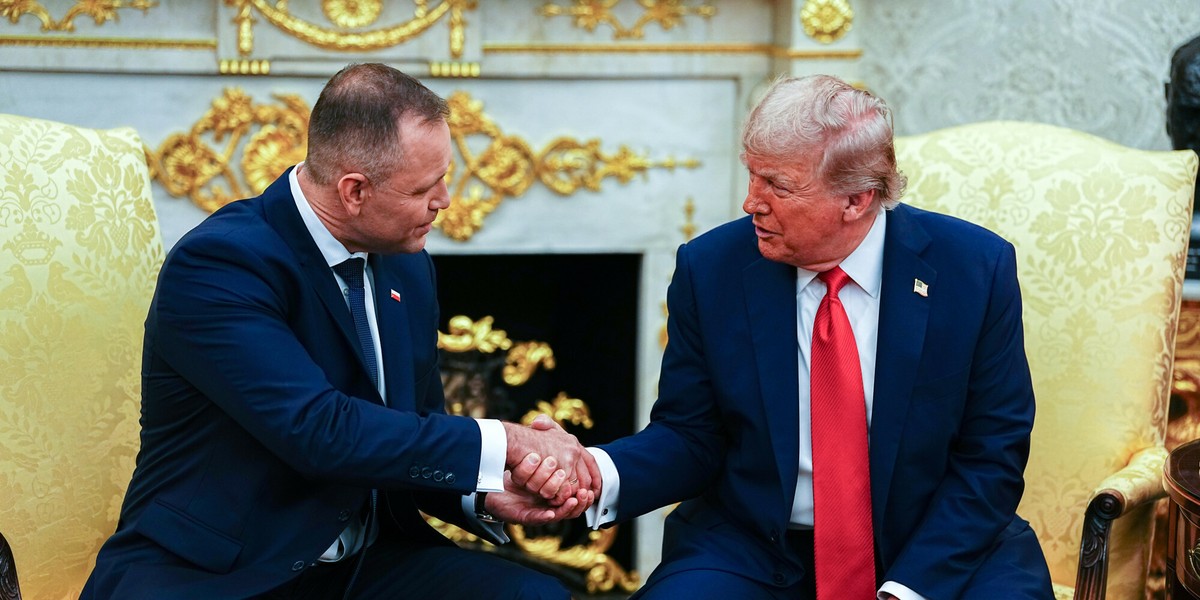 Karol Nawrocki i Donald Trump w Białym Domu