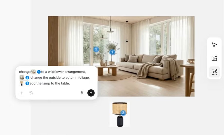 W Manus możemy np. zaznaczyć element na zdjęciu i poprosić, aby zastąpić go innym &mdash; wystarczy sam opis, resztą zajmie się AI