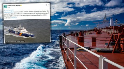 Niemcy zatrzymały na Bałtyku tankowiec "zombie". Należy do rosyjskiej "floty cieni"