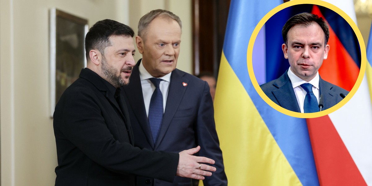 Minister Andrzej Domański towarzyszy Donaldowi Tuskowi w wizycie w Ukrainie