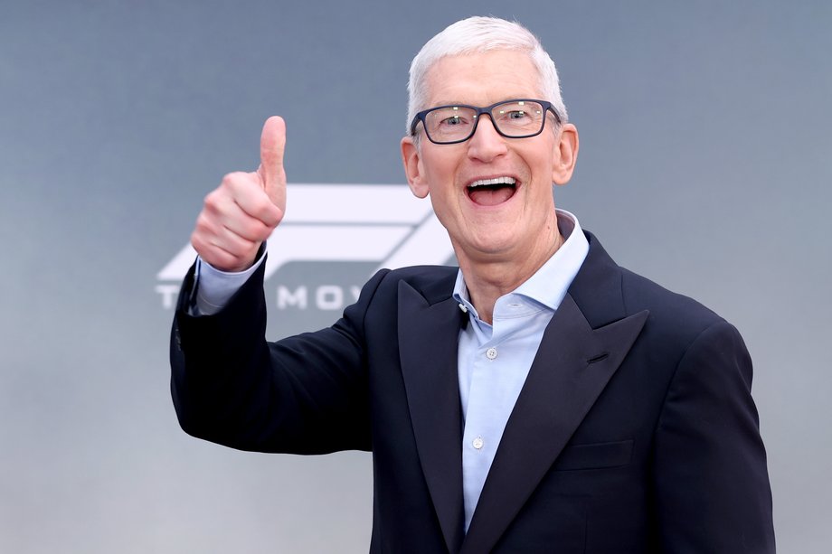 Tim Cook, prezes Apple. Zapewne bardzo podobnie wyglądał, widząc wyniki firmy z ostatniego kwartału.
