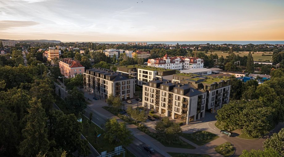 SPOT tworzą cztery kameralne budynki o czterech kondygnacjach nadziemnych i wysokości 16 metrów.
