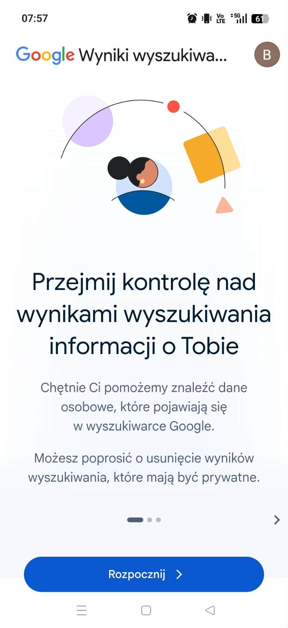 Usuwanie danych w Google
