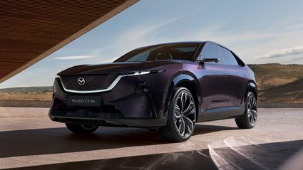 Nowa Mazda CX‑6e: potężny silnik, zjawiskowy design i zasięg do 484 km.