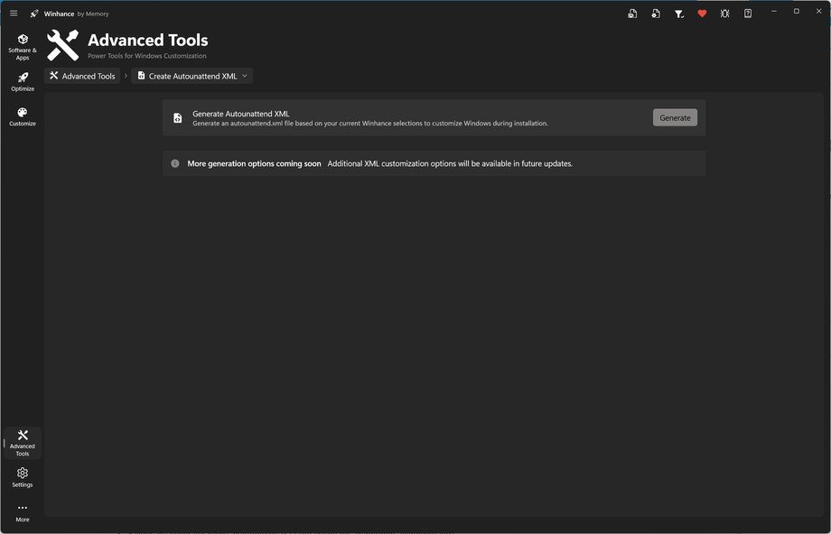 Odkryj Winhance: Kontroluj reklamy i aplikacje w Windows. 24 Winhance