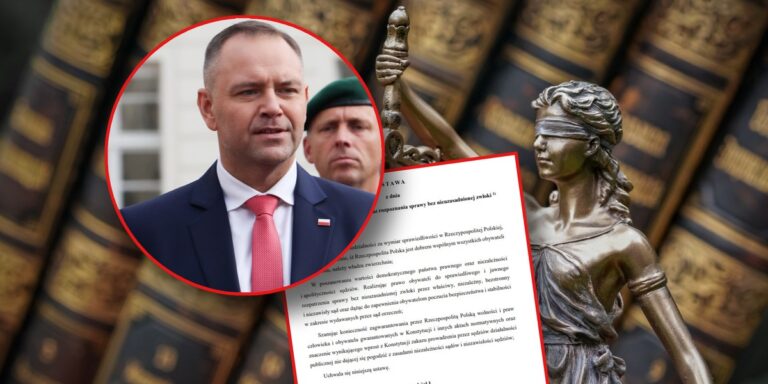 Nawrocki prezentuje autorską ustawę i ogłasza referendum w sprawie sądownictwa