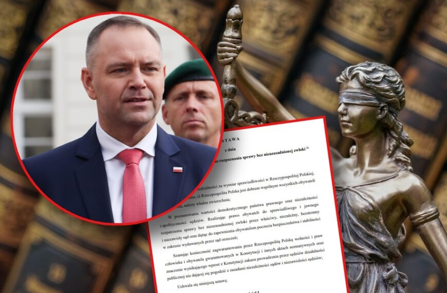 Główna 109 Nawrocki prezentuje autorską ustawę i ogłasza referendum w sprawie sądownictwa