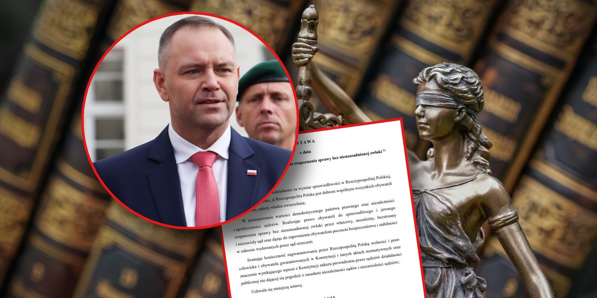 Prezydent Karol Nawrocki przedstawił projekt ustawy w sprawie sędzi&oacute;w