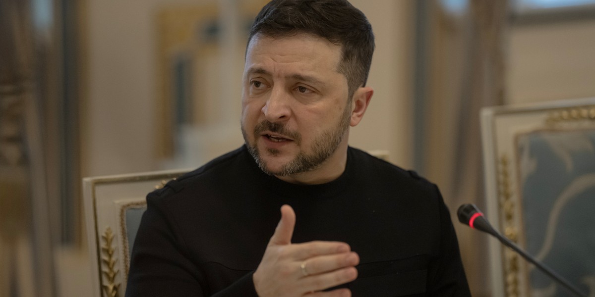 Prezydent Ukrainy Wołodymyr Zełenski