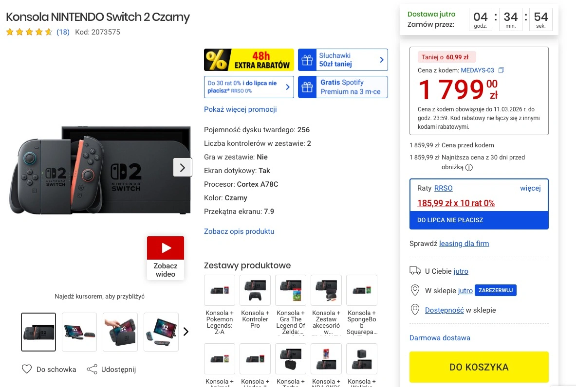 Nintendo Switch 2: Gigantyczne obniżki kuszą graczy &ndash; łap okazję, zanim zniknie! 4