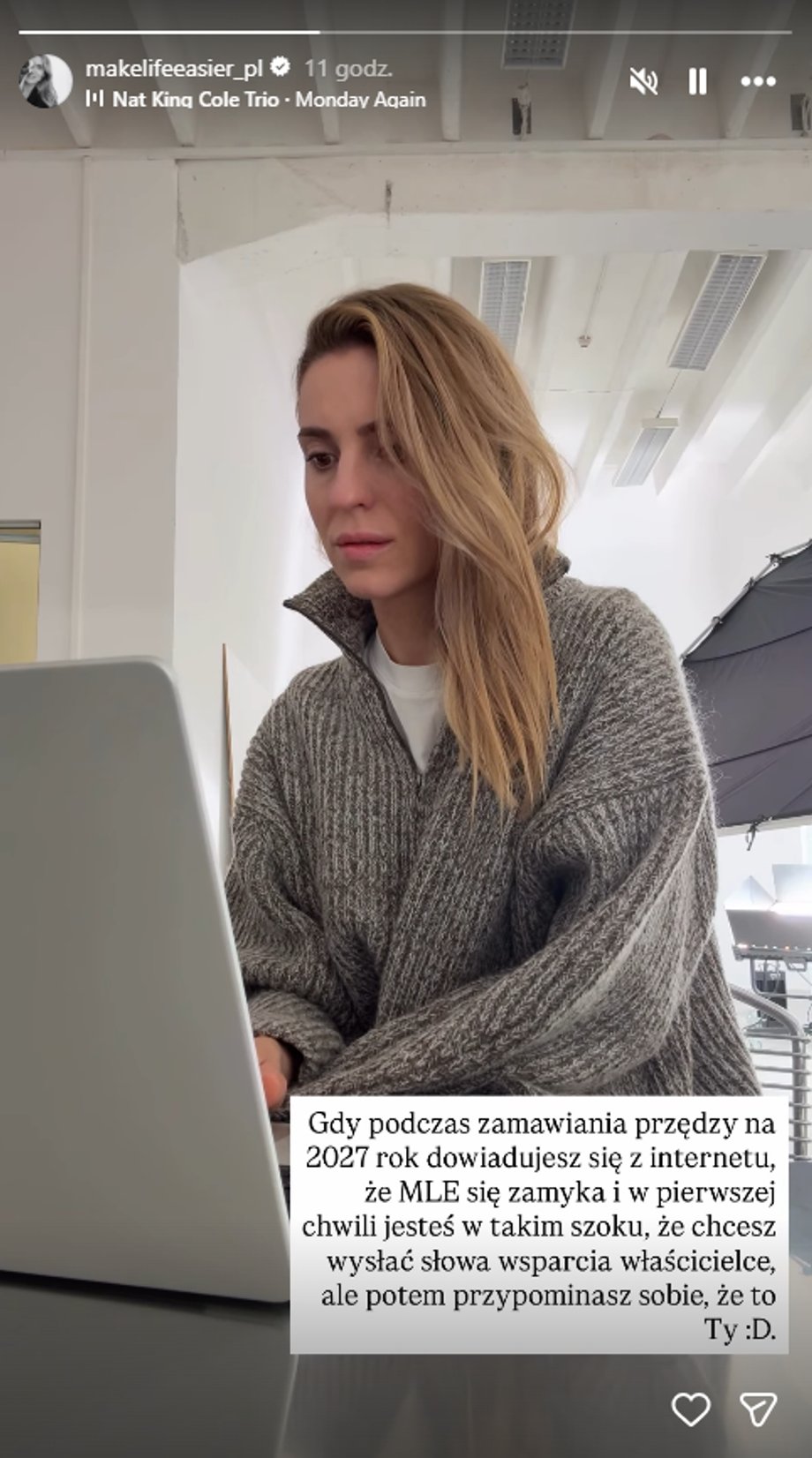 Relacja Katarzyny Tusk-Cudnej na Instagramie