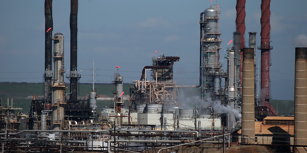 Rafineria koncernu Chevron w Richmond (Kalifornia, USA)