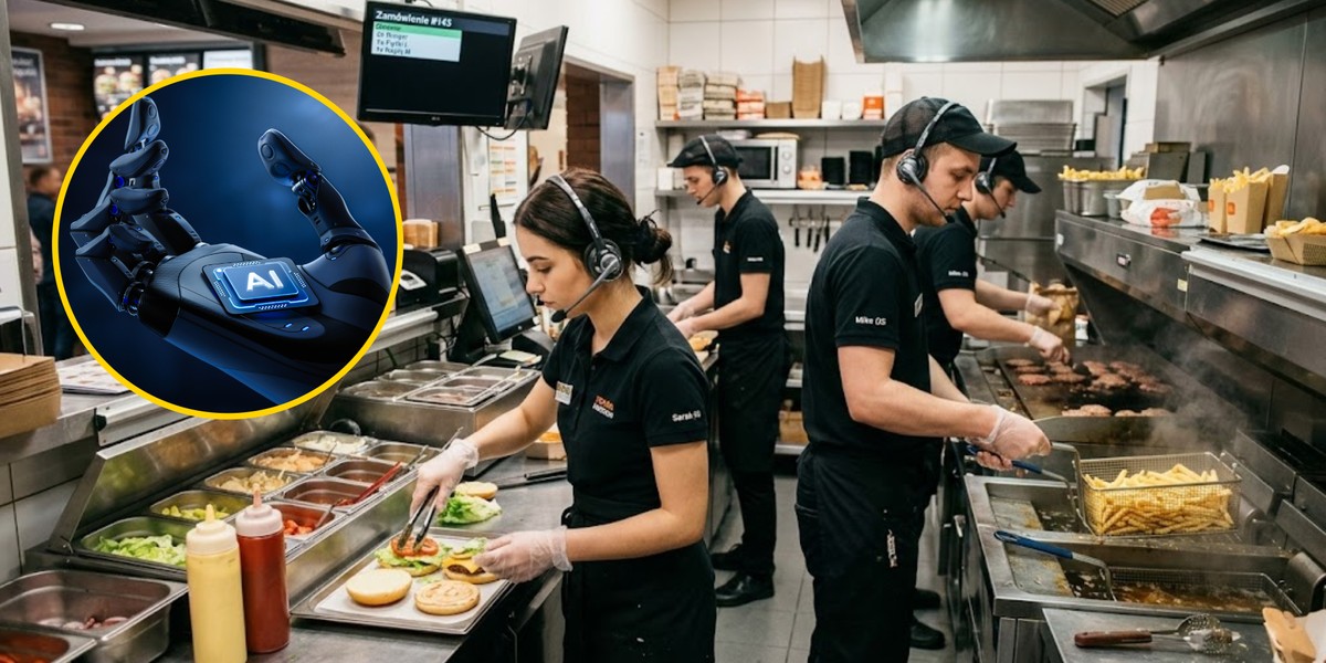 Pracownicy sieci fast foodowej będą kontrolowani przez AI