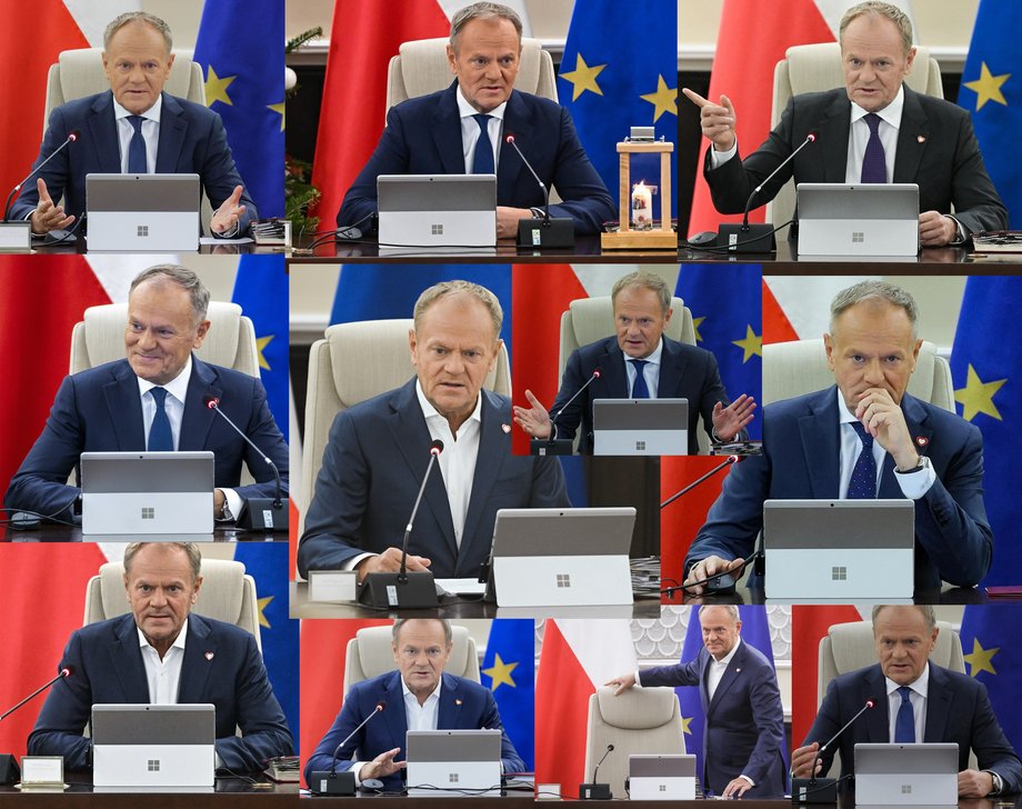 Donald Tusk z tabletem Microsoft