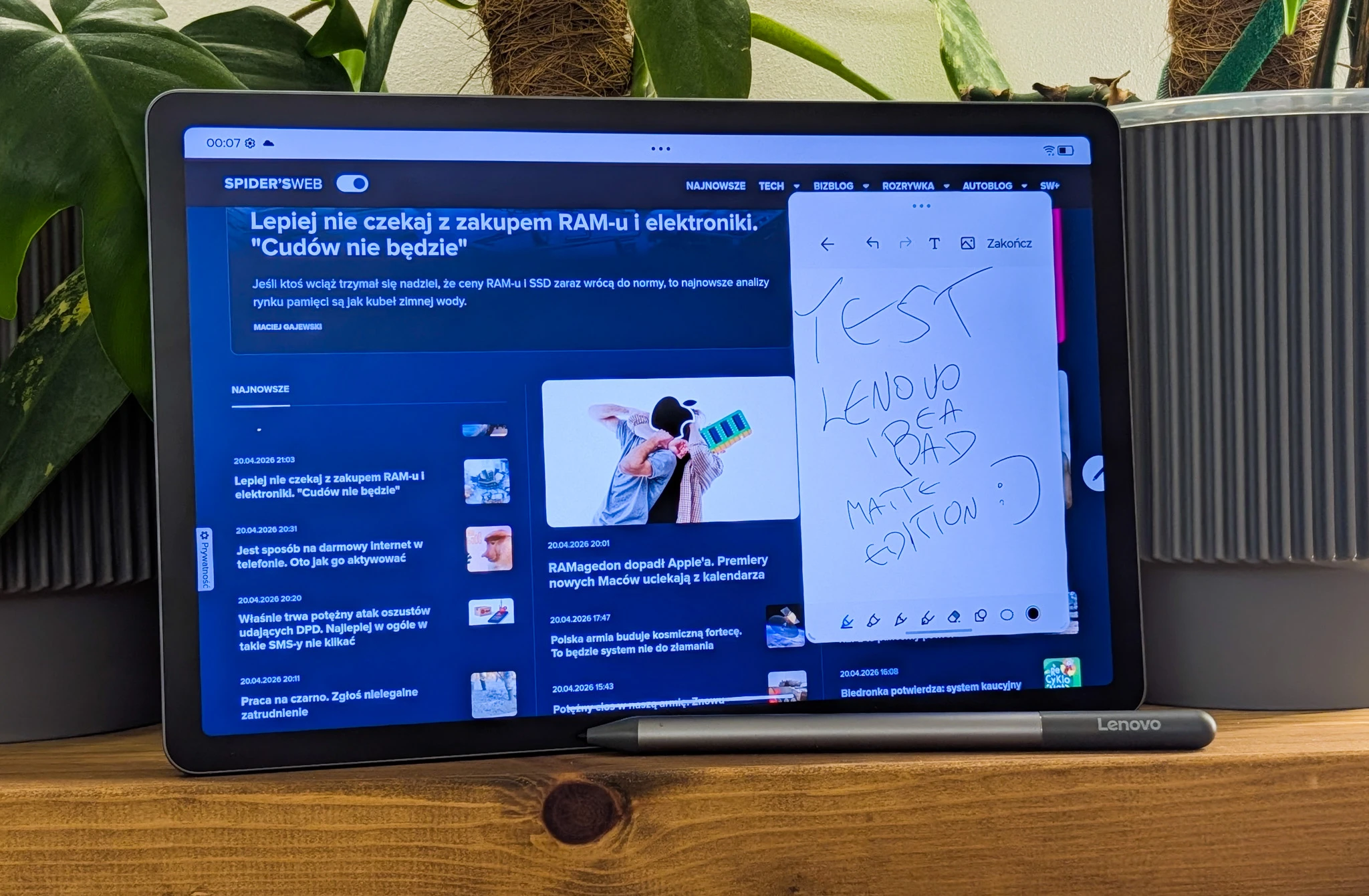 Lenovo Idea Tab Matte Edition: Niespodziewana moc w przystępnej cenie 11