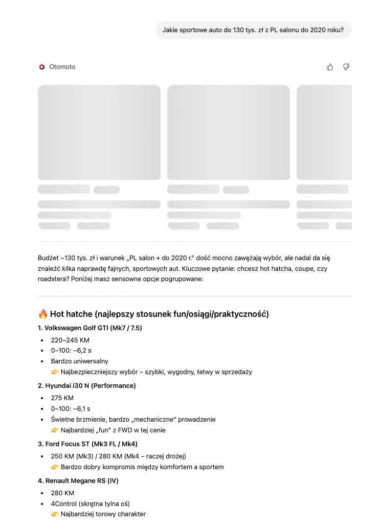 Otomoto z botem wyszukuje auta &ndash; czy ten algorytm faktycznie rozumie Twoje potrzeby? 40