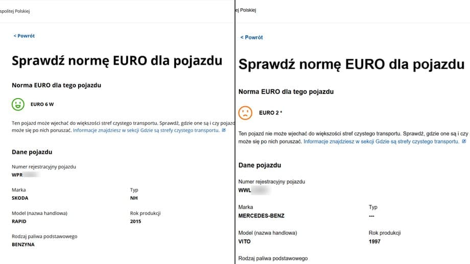 Sprawdzanie auta w CEP pozwala określić normę