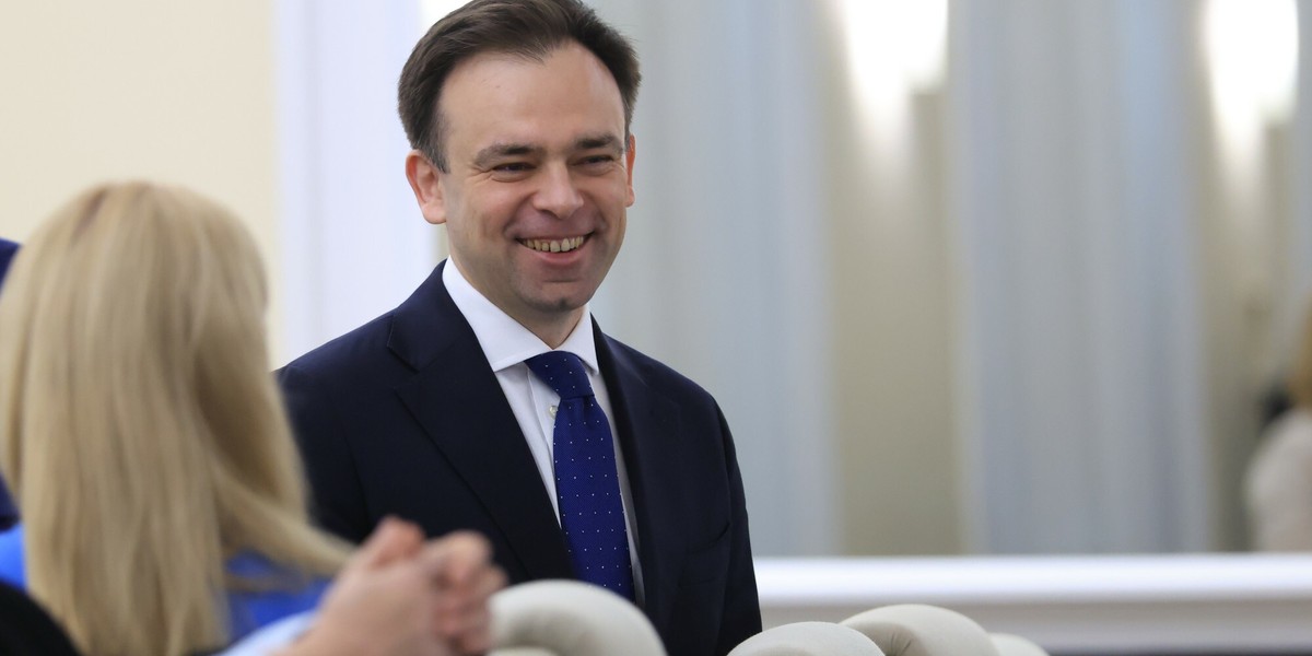 Minister finans&oacute;w Andrzej Domański