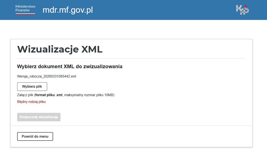 Skutecznie popraw fakturę w KSeF po 2026 roku – oto jak to zrobić 5 Aplikacja MF nie wizualizuje roboczej e-faktury