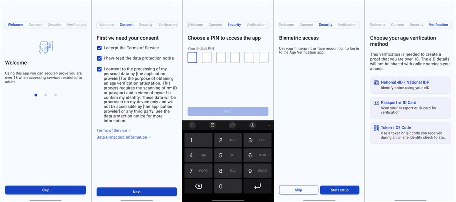 Aplikacja Unii Europejskiej do weryfikacji wieku - konfiguracja