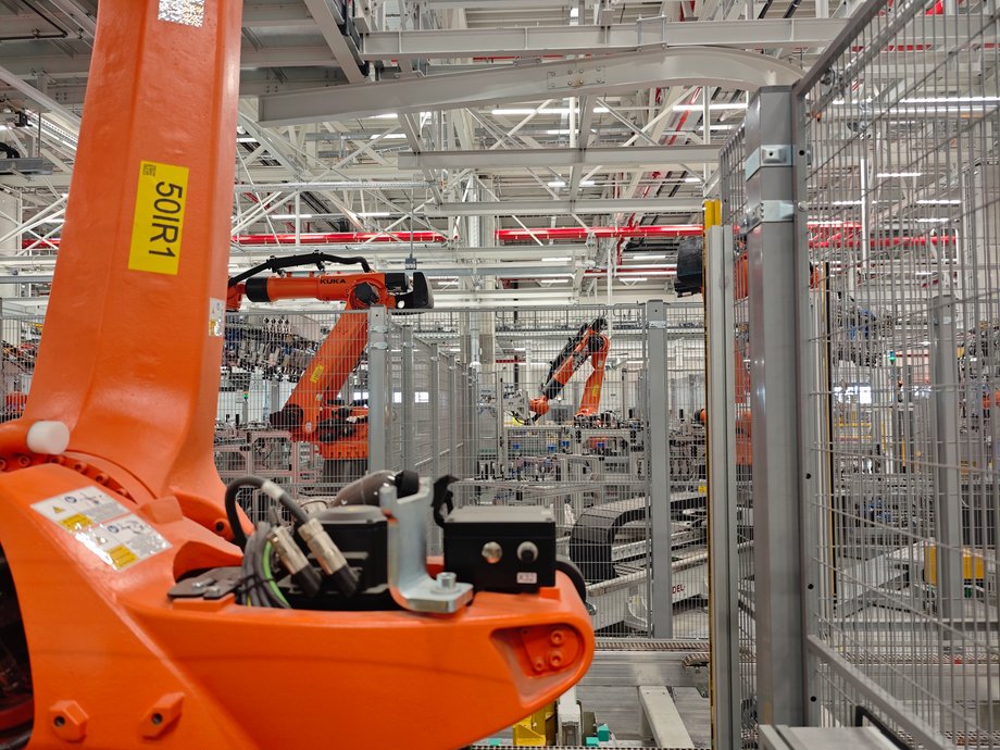 Roboty w fabryce BMW w Monachium