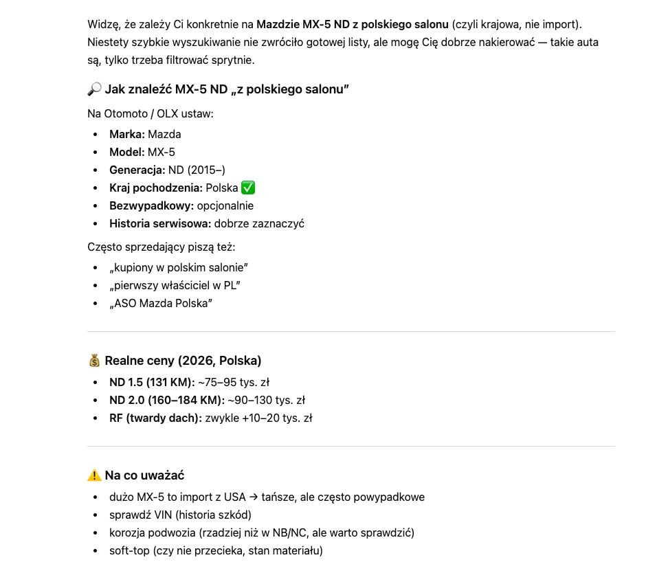 Otomoto z botem wyszukuje auta &ndash; czy ten algorytm faktycznie rozumie Twoje potrzeby? 28