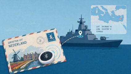 Poczt&oacute;wka z nadajnikiem ujawniła lokalizację okrętu wojennego NATO