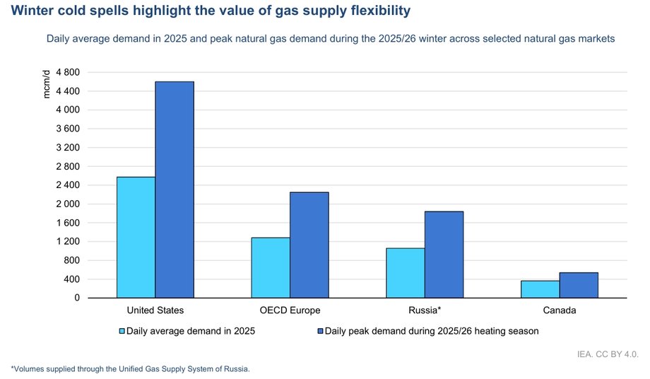 Fale mroz&oacute;w a wzrost zapotrzebowania na gaz
