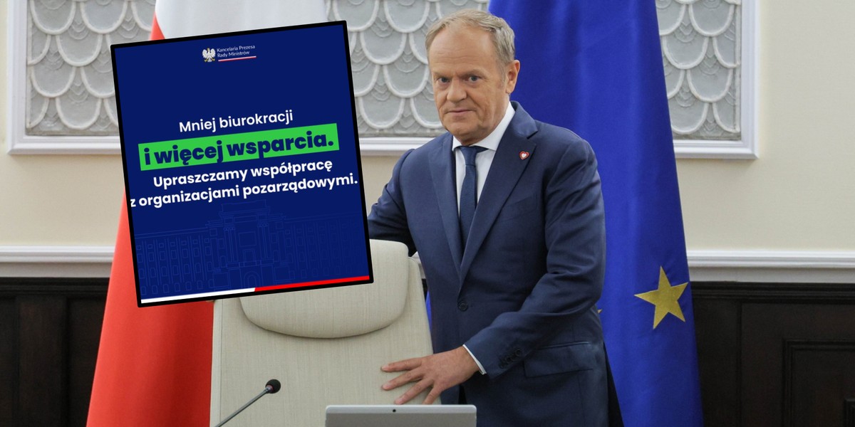 Premier Donald Tusk i komunikat jego kancelarii
