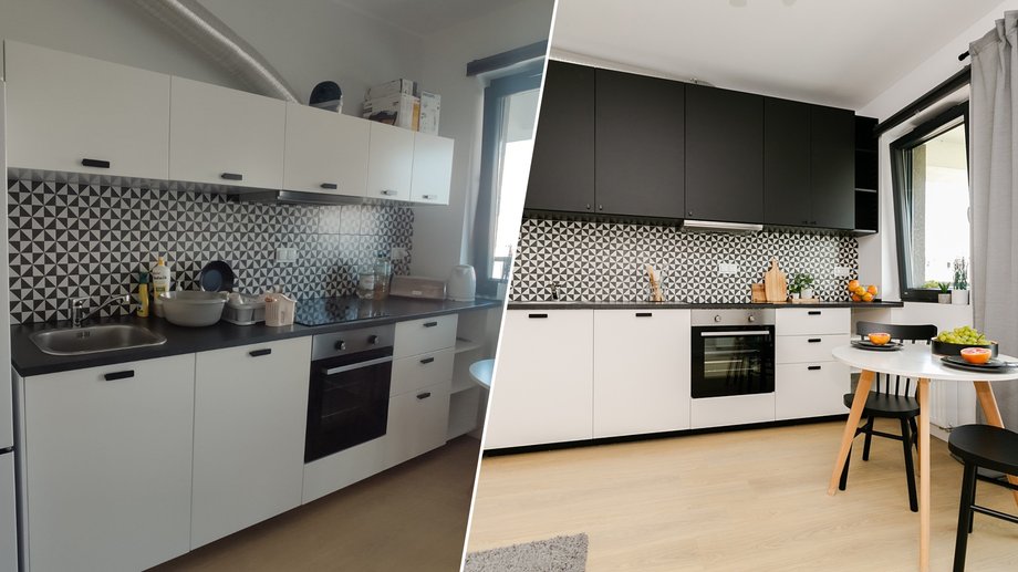 Przed i po wykonaniu home stagingu