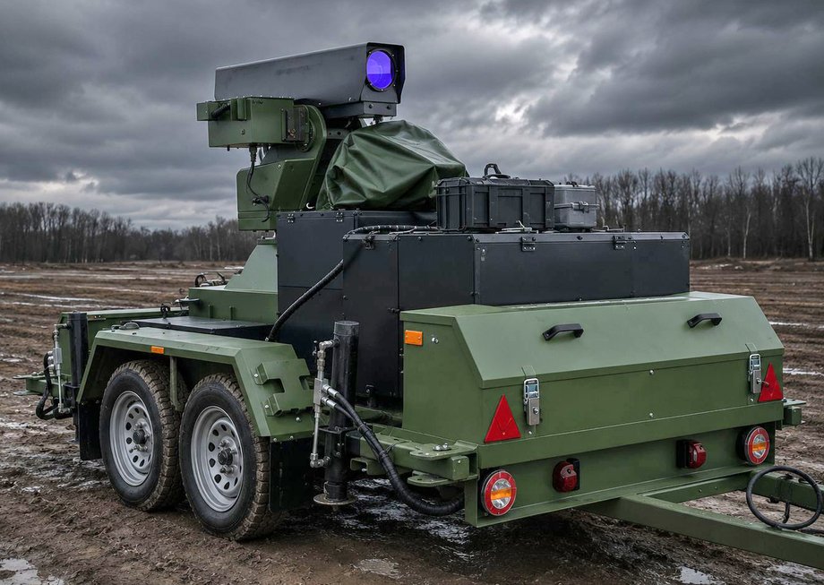 Ukraiński laser "Trójząb" miażdży drony z 5 km – czy polskie wojsko wzmocni się tą technologią? 20 Tryzub — mobilny system