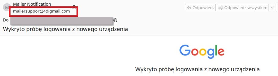 sprawdzanie nadawcy maila