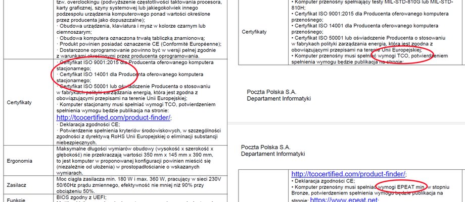 Komputery stacjonarne i laptopy w Poczcie Polskiej