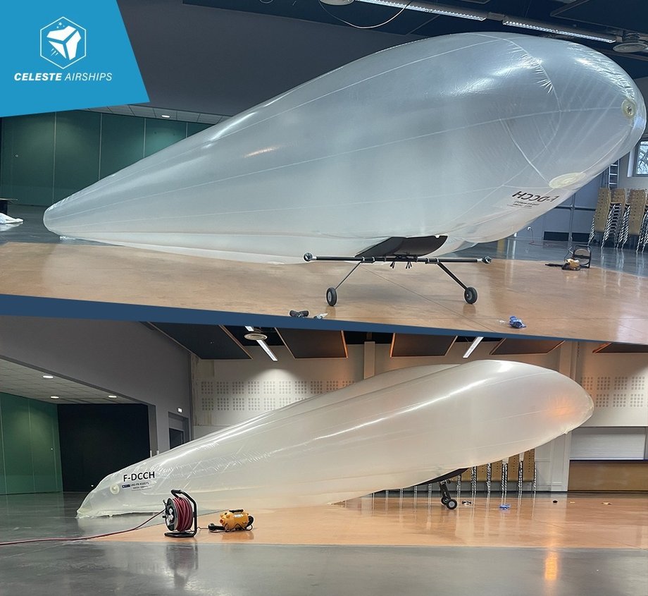 Dron Celeste dAS10 w hangarze