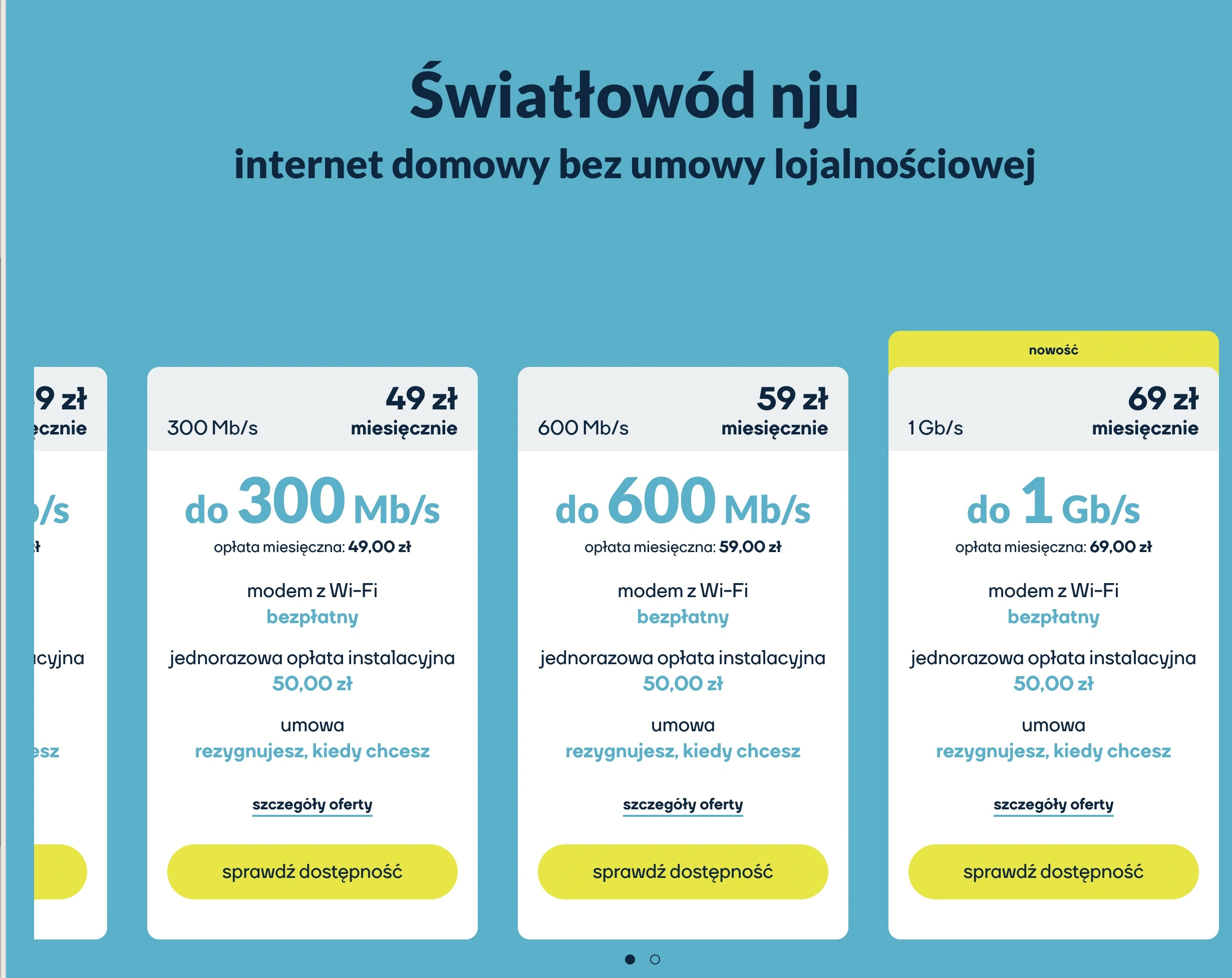 Rewolucja w internecie: 1 Gb/s za 69 zł bez zobowiązań &ndash; odkryj nową ofertę! 4