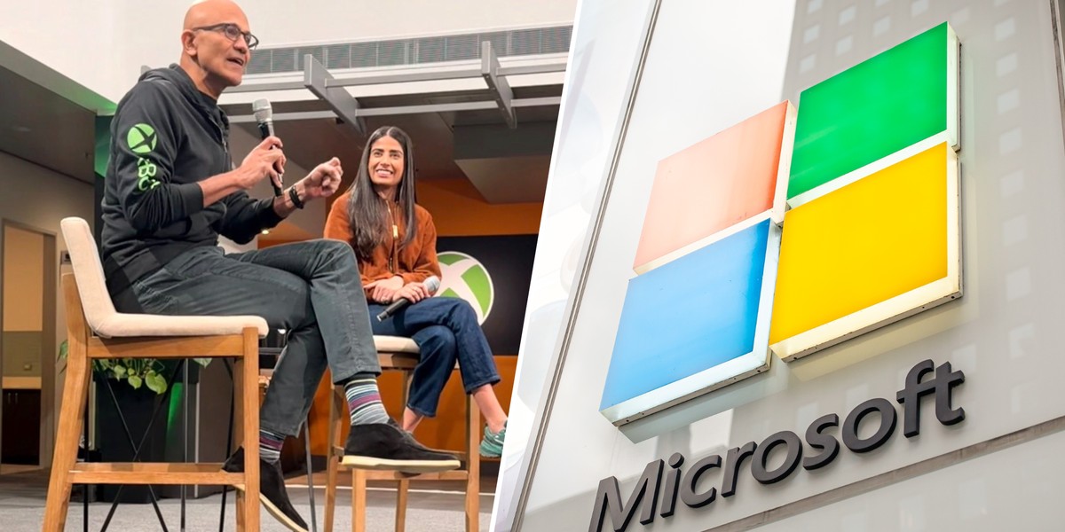 Nadella nie czeka: Microsoft tnie koszty na potęgę 2 Satya Nadella - CEO Microsoftu i Asha Sharma - CEO Xbox