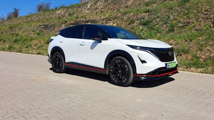 Nissan Ariya Nismo kusi mocą. To nie jest sportowy crossover, choć wygląda efektownie